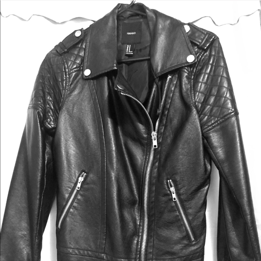 Forever 21 Black Leather Jacket